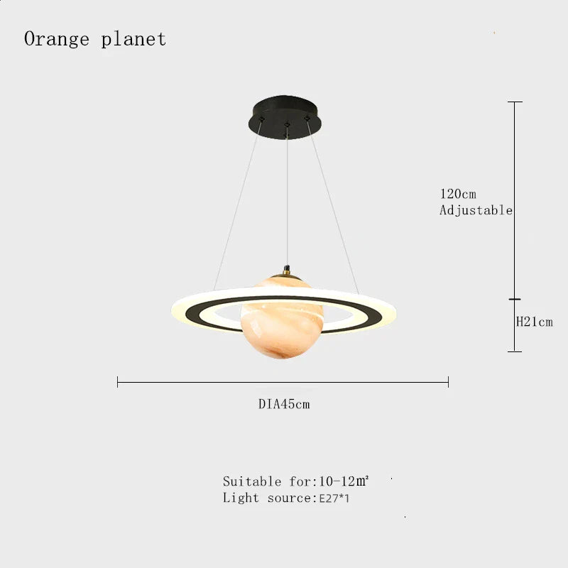 DecorBites™ LED Acrylic Planet Pendant Light: Children Room Star Chandeliers for Living Room Bedroom