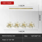 DecorBites™ Leaf Sequin Ceiling Chandelier for Modern Living Room, Restaurant, Bar, and Shop Window