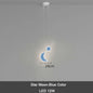 DecorBites™ Kids Star Cloud Moon Pendant Lamp with Remote Control Dimming