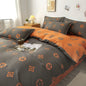 DecorBites™ Lattice Plant Geometric Pattern Bedding Set with Sheet Pillows