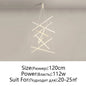 DecorBites™ LED Chandelier: Modern Luster Lighting for Stair Hall Bedroom Room Duplex Building