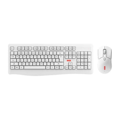 Lenovo Wireless Keyboard and Mouse Combo Full-Size 104 Key Quiet Office Set with Silent Click Compact USB Receiver for Pc Laptop