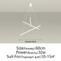 DecorBites™ LED Chandelier: Modern Luster Lighting for Stair Hall Bedroom Room Duplex Building