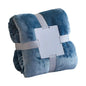 Foldable Blanket Solid Color Flannel Throw Blanket Lightweight Plush Bed Cover Soft Fuzzy Sofa Blanket for Cozy Nap Sleeping