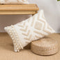 DecorBites™ Lace Tassel Cushion Tufted Sofa Pillowcase for Office Chair Pad