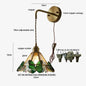 DecorBites™ LED Butterfly Glass Wall Lamp Sconce with Pull Chain Switch