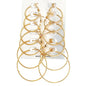 12pairs/6pairs Simple Punk Hoop Earrings Set Big Circle Earrings