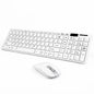 Ultra-thin 2.4G Wireless Keyboard Mouse Set with Keyboard Film Computer Office Gaming Silent Keyboard and Mouse（No Battery）