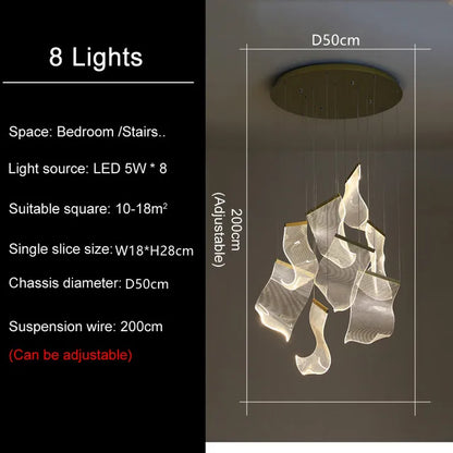 DecorBites™ LED Light Ceiling Chandelier for Modern Home Decor & Ambient Lighting