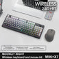 M96 Bluetooth Keyboard Wireless FREEWOLF Screen Gaming Keyboard Electronic Screen Multi-Device Connection Ergonomics Gaming