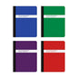 Poly Composition Notebook 4 Pack, Paper, 9-3/4 x 7-1/2 Inch, 80 Sheets, Assorted Colors: Blue, Green, Purple, Red 64958