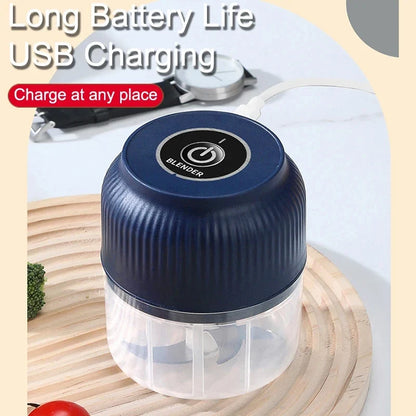 250ml Mini Wireless USB Rechargeable Electric Vegetable Chopper Garlic