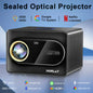 HORLAT Sealed Optical Google TV Projector 3500ANSI Bluetooth Voice Control Auto Focus WiFi 6 4K UHD Home Theater Movie Projector