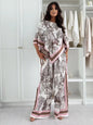 New Women Sets Spring Summer Boho Fashion Printed Matching Set Floral