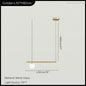 DecorBites™ LED Linear Hanging Lamp for Home Modern Minimalist Living Room Chandelier