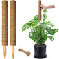 4 /8 Pack Stackable Moss Pole for Plants Monstera Tall Rod for Indoor Outdoor Climbing Plant Support Stakes for Potted Plants