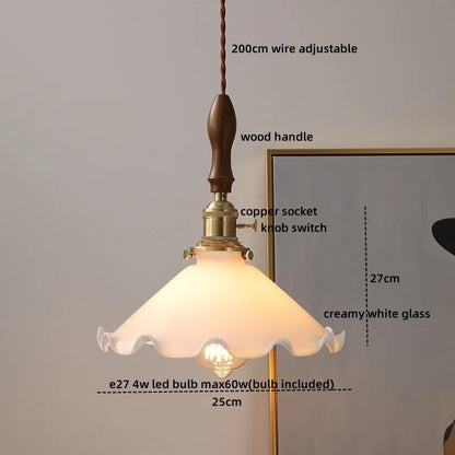 DecorBites™ Glass Copper LED Pendant Lights for Modern Style Dining Kitchen Bedroom