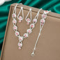 4PCS Fashion Elegant Crystal Jewelry Sets for Women Rhinestones