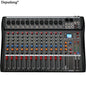 Audio Mixer 6/8/12 Channels Professional DJ Mixer LR Microphone/line