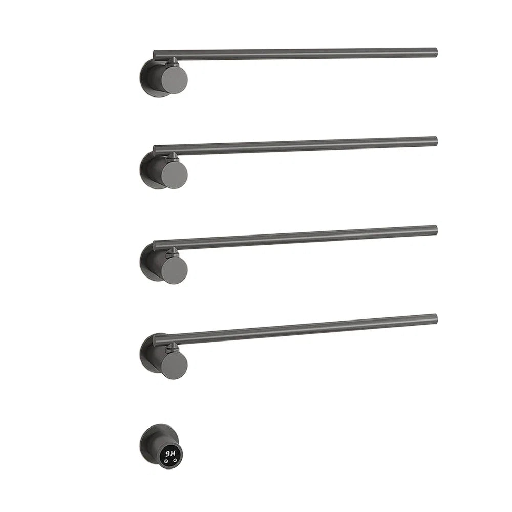Smart Heated Towel Rack,Bathroom Towel Warmer with Timer, Adjustable Temperature, Rotating Bars,Towel Dryer,Bathroom Towel Rail