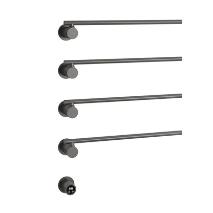 Smart Heated Towel Rack,Bathroom Towel Warmer with Timer, Adjustable Temperature, Rotating Bars,Towel Dryer,Bathroom Towel Rail