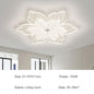 DecorBites™ LED Flower Chandelier White Ceiling Lamp for Bedroom Living Room Decor