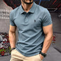 100% Pure Cotton High-End Brand Men's Short Sleeve Polo Shirt Summer