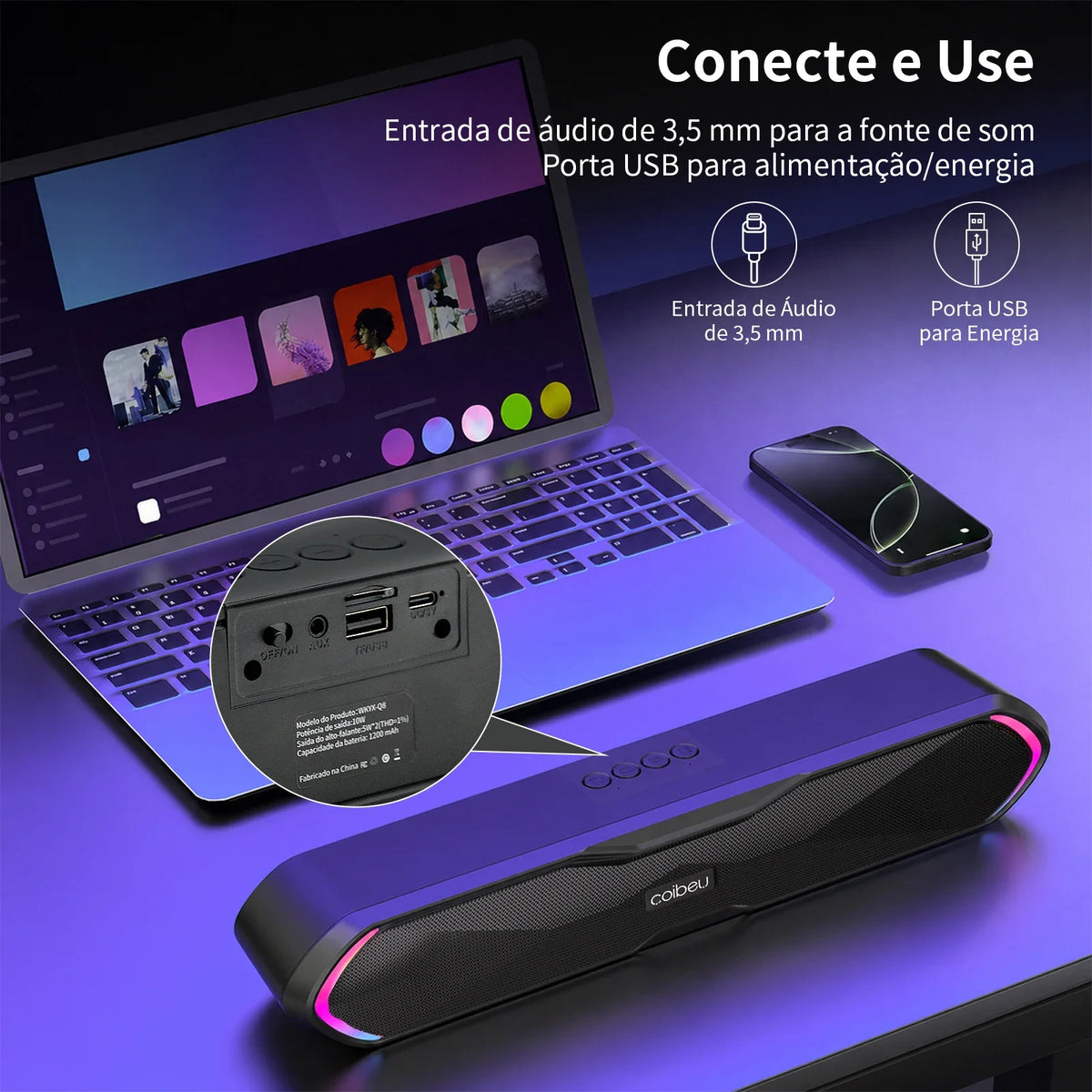 Speaker, Bluetooth Speaker, Portable Bluetooth Speaker, PC Speaker, Soundbar, Bluetooth Speaker