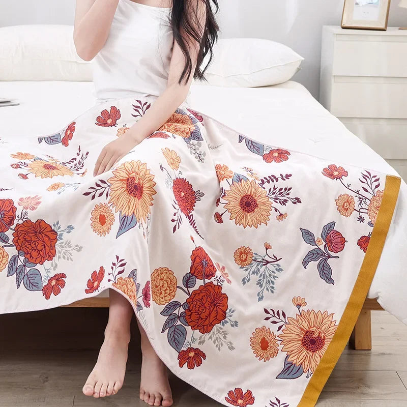 DecorBites™ Kawaii Cartoon Adults Bath Towel - Soft Cotton Gauze, Absorbent & Quick-Dry - Large 80x160cm Beach Wrap