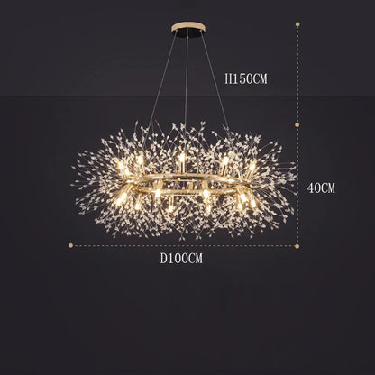 DecorBites™ LED Pendant Chandeliers for Living and Dining Room - Modern Indoor Hanging Light