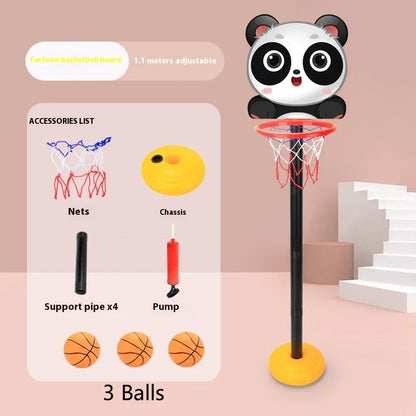 Children's Version Vertical Adjustable Lifting Basketball Rack Outdoor Home Indoor Sports Crtoon Rebound Parent-child Interacti