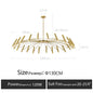 DecorBites™ LED Ceiling Chandelier: Minimalist Nordic Home Lighting for Living Room, Bedroom, Dining Area