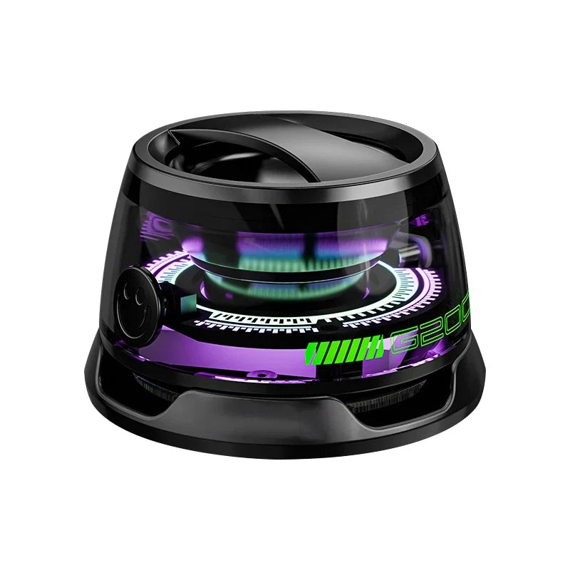 Mini Magnetic Bluetooth Speaker Portable Phone Holder RGB Lighting Speaker BT5.3 Mini Sound Box 7 Hours Playback Easy to Carry