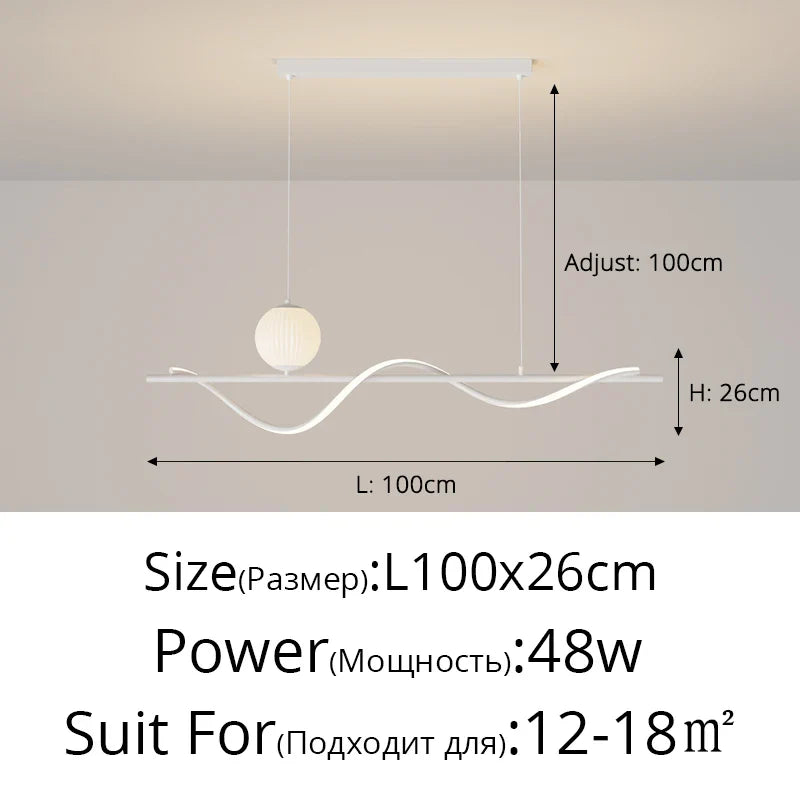 DecorBites™ LED Chandelier: Modern Indoor Lighting for Living Room, Kitchen, Staircase