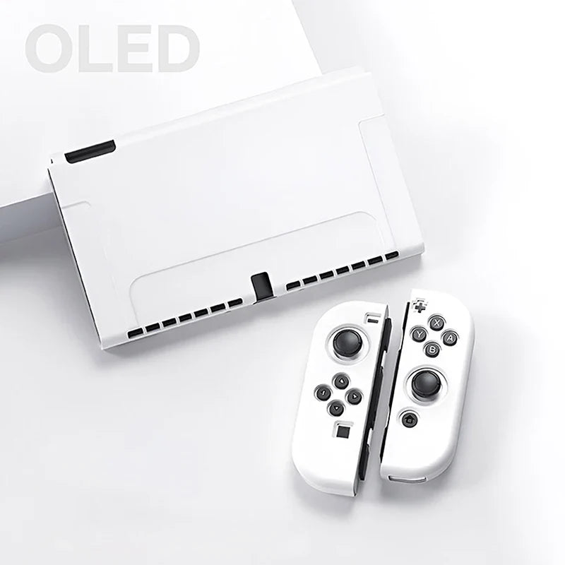Protective Case Compatible with  Switch OLED Console and Joy-Cons,Switch Can Be Inserted in Dock with Shell Nintendo Switch Skin
