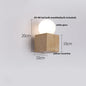 DecorBites™ LED Button Switch Wall Light in Yellow Travertine White Glass - Modern Nordic Design