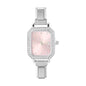 1PC 's Stainless Steel Round Simple Watch Bracelet Bangle for Friend