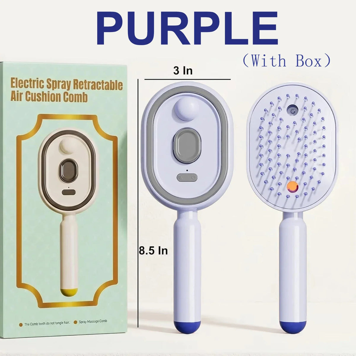 Electric Steaming Hair Straightener Brush Electric Spray Air Cushion