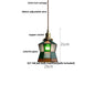 DecorBites™ Green Glass LED Pendant Lights, Adjustable Nordic Modern Hang Lamp for Bedroom, Kitchen, Hotel
