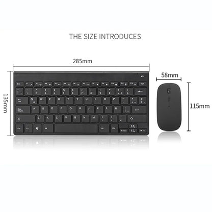 New Spanish Keyboard Wireless Mouse For Game PC Player TV Spanish Keyboard and Mouse Set 78Keys Gaming Keyboard Dropshipping