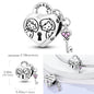 Charms Bead 925 Sterling Silver Pink Butterfly Luminous Firefly Dangle