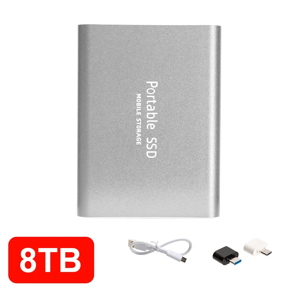 4TB Mini External Solid State Drive Portable SSD 8TB Hard Drive Small
