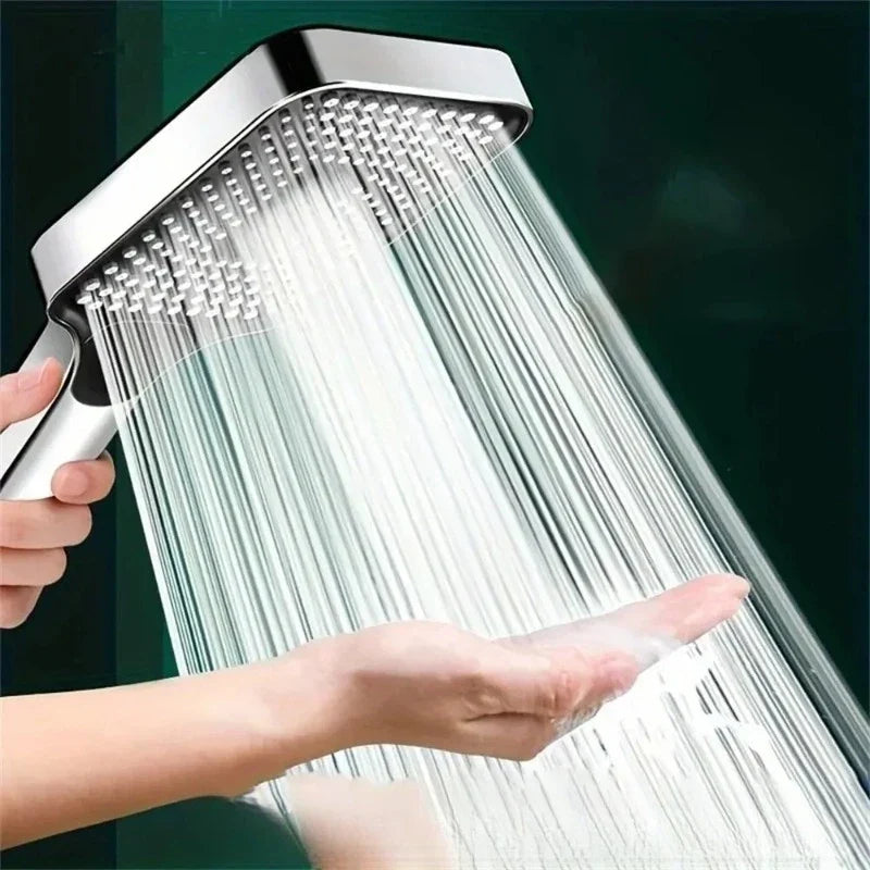 Adjustable 3-Mode High Pressure Shower Head Large Flow Water Saving