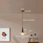DecorBites™ Japanese Style Copper Glass Chandelier Pendant Lights for Living Room Bedroom Bar