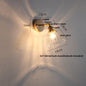 DecorBites™ Glass Rotate Copper Wall Sconce | Pull Chain Switch LED Light Fixture
