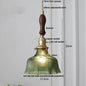DecorBites™ Green Glass LED Pendant Light | Nordic Modern Copper Knob Switch Hanging Fixture