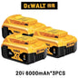 100% Original Dewalt 20V 6000mah Power Tool Battery Dcb206 Dcb205
