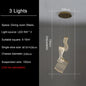 DecorBites™ LED Ceiling Chandelier Stairs Pendant Lamp Modern Novelty Lighting Living Room Dining Room