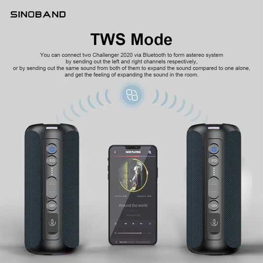 XDobo Sinoband Challenger 50W high-power Bluetooth speaker portable subwoofer stereo IPX7 waterproof wireless Bluetooth speaker