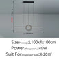 DecorBites™ LED Ceiling Chandelier: Modern Minimalist Kitchen Dining Table Lighting